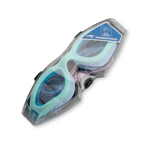 Okulary pływackie Aqua Speed Aurora Nano Anti-Fog kol. 63- turkusowo-różowe -błękitne szkła