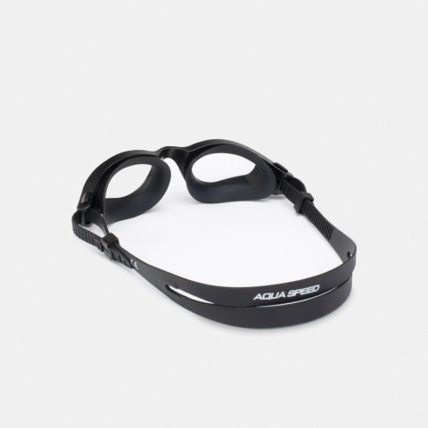 Okulary pływackie Aqua Speed Aurora Nano Anti-Fog kol. 07 - czarne -bezbarwne szkła