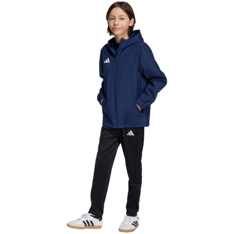 Kurtka ortalion dla dzieci adidas Entrada 26 All Weather JZ9103 granatowa
