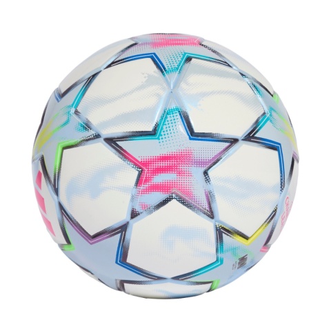 Piłka nożna adidas UCL Mini 26/27 League Stage biało-błękitna KE9770