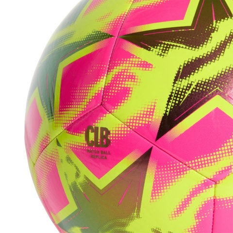 Piłka nożna adidas UCL Club 26/27 League Stage KE9760 różowo-żółta