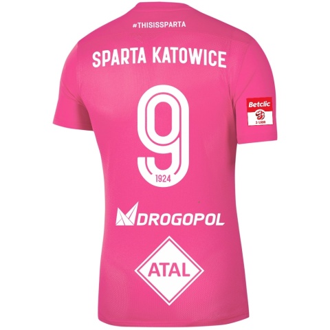 SPARTA KATOWICE Koszulka meczowa Nike III LIGA 2026-2027 - różowa
