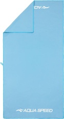 Szybkoschnący ręcznik z mikrofibry Aqua Speed Dry Flat 200g. 50x100 cm 02 - niebieski
