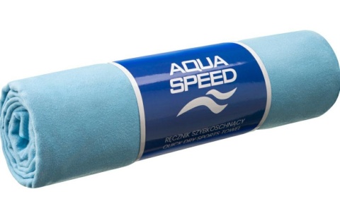 Szybkoschnący ręcznik z mikrofibry Aqua Speed Dry Flat 200g. 70x140 cm 02 - niebieski