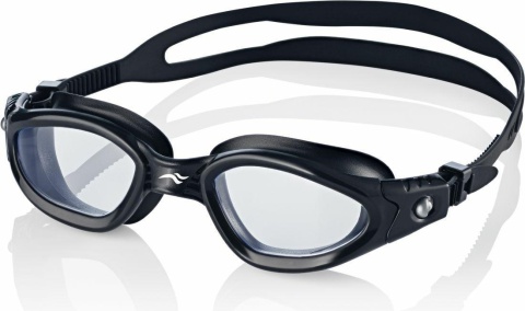 Okulary pływackie Aqua Speed Atlantic 07 czarne - bezbarwne szkła