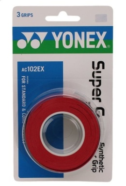Owijka wierzchnia tenisowa Yonex Super Grap 3P czerwona AC102EX