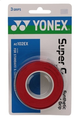 Owijka wierzchnia tenisowa Yonex Super Grap 3P czerwona AC102EX
