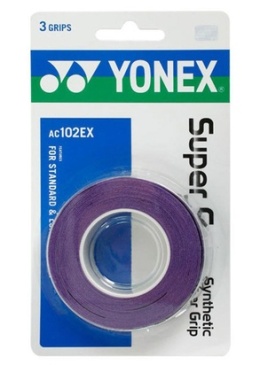 Owijka wierzchnia tenisowa Yonex Super Grap 3P fioletowa AC102EX