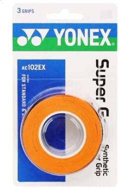 Owijka wierzchnia tenisowa Yonex Super Grap 3P pomarańczowa AC102EX