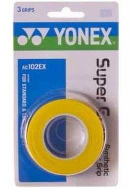 Owijka wierzchnia tenisowa Yonex Super Grap 3P żółta AC102EX