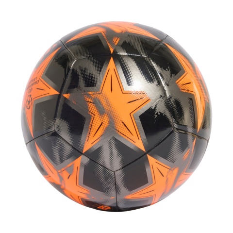 Piłka nożna adidas UCL Club 26/27 League Stage KE9762 czarno-srebrno-pomarańczowa