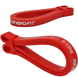 Taśma guma do ćwiczeń fitness crossfit mini band Enro Fit 8-12 kg czerwona