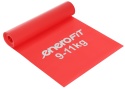 Taśma treningowa guma do ćwiczeń pilates Enero Fit Taśma treningowa do ćwiczeń pilates 200x15 cm 0,30 mm 9-11 kg czerwona