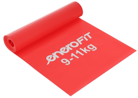 Taśma treningowa guma do ćwiczeń pilates Enero Fit Taśma treningowa do ćwiczeń pilates 200x15 cm 0,30 mm 9-11 kg czerwona