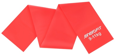 Taśma treningowa guma do ćwiczeń pilates Enero Fit Taśma treningowa do ćwiczeń pilates 200x15 cm 0,30 mm 9-11 kg czerwona