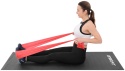 Taśma treningowa guma do ćwiczeń pilates Enero Fit Taśma treningowa do ćwiczeń pilates 200x15 cm 0,30 mm 9-11 kg czerwona