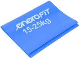 Taśma treningowa guma do ćwiczeń pilates Enero Fit Taśma treningowa do ćwiczeń pilates 200x15 cm 0,30 mm 15-25 kg niebieska