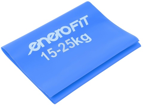Taśma treningowa guma do ćwiczeń pilates Enero Fit Taśma treningowa do ćwiczeń pilates 200x15 cm 0,30 mm 15-25 kg niebieska