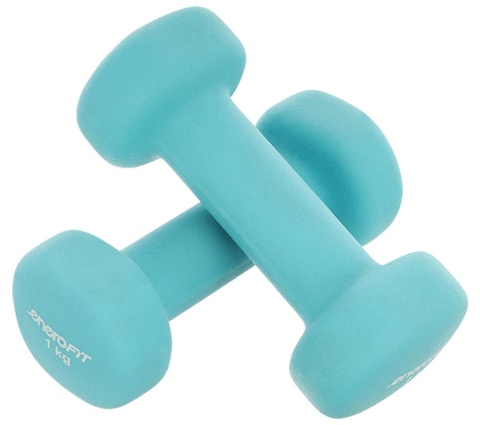 Zestaw Hantli Neoprenowych 2x1 Kg ENERO FIT turkusowy