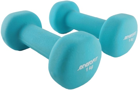 Zestaw Hantli Neoprenowych 2x1 Kg ENERO FIT turkusowy