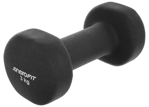 Zestaw Hantli Neoprenowych 2x3 Kg ENERO FIT czarny
