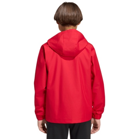 Kurtka ortalion dla dzieci adidas Entrada 26 All Weather JZ9105 czerwona