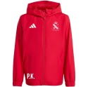 WOLANKA Kurtka dla dzieci adidas Entrada 26 All Weather czerwona